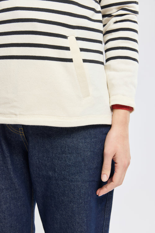 armor-lux-sweat-femme-ray-capuche-coton-rustique-h-ritage image 4