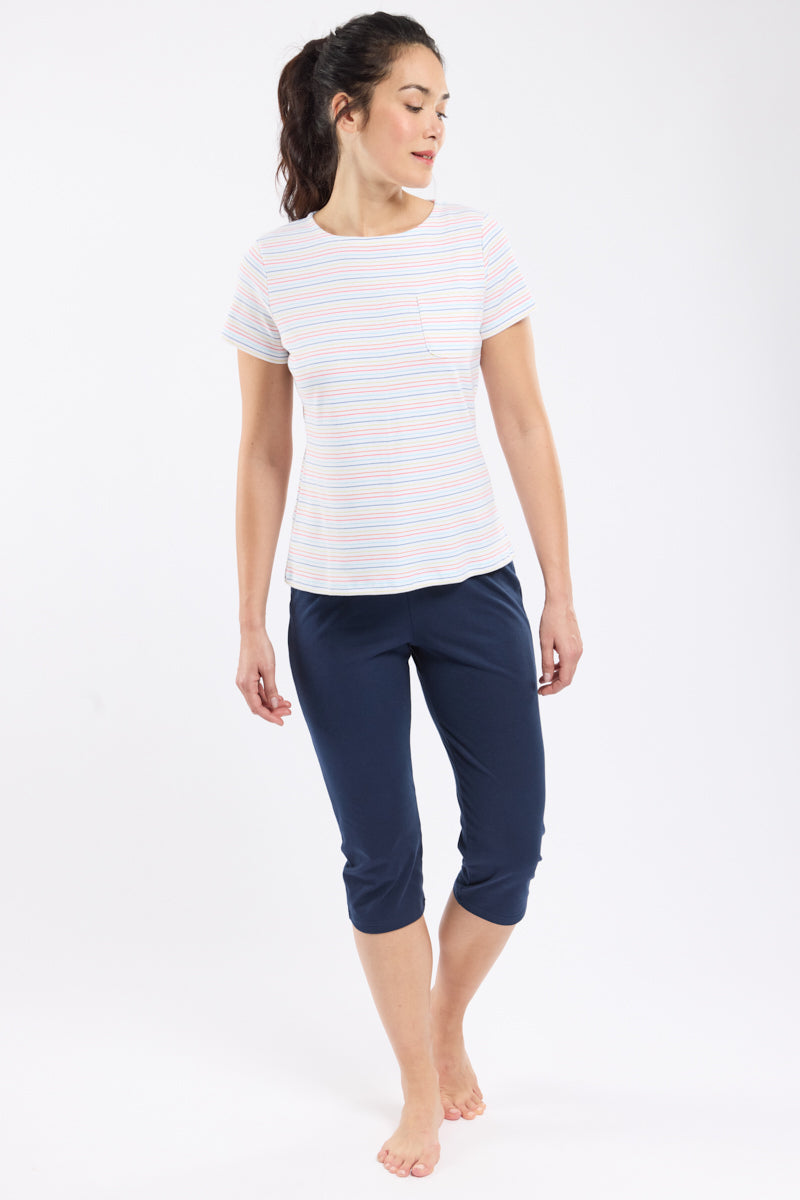 armor-lux-pyjama-corsaire-femme-coton-l-ger image 1