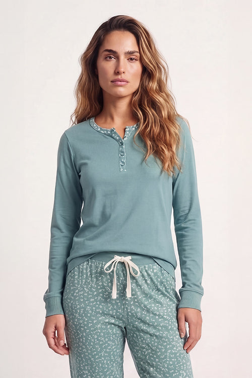armor-lux-pyjama-jogging-fleurs-femme-100-coton image 3