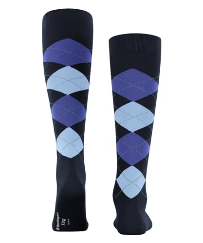 chaussettes-longues-burlington-king-coton-fantaisie-bleu-marine-40-46 image 7