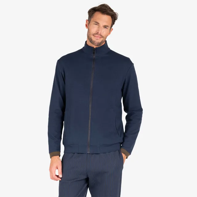 eminence-veste-zipp-e-homme-interlock-100-coton-finitions-jogger image 1
