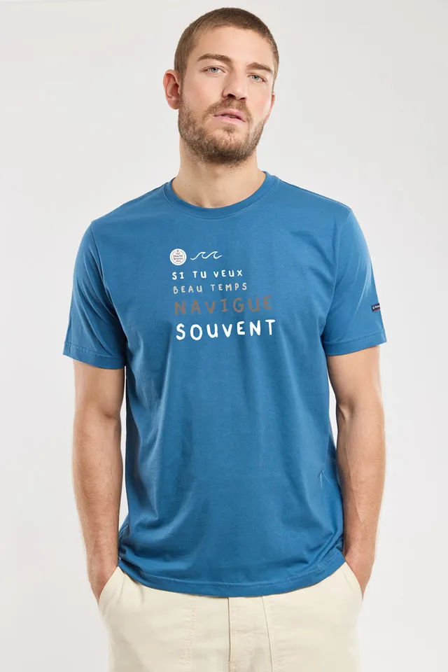 armor-lux-t-shirt-almanach-marin-breton-coton image 1