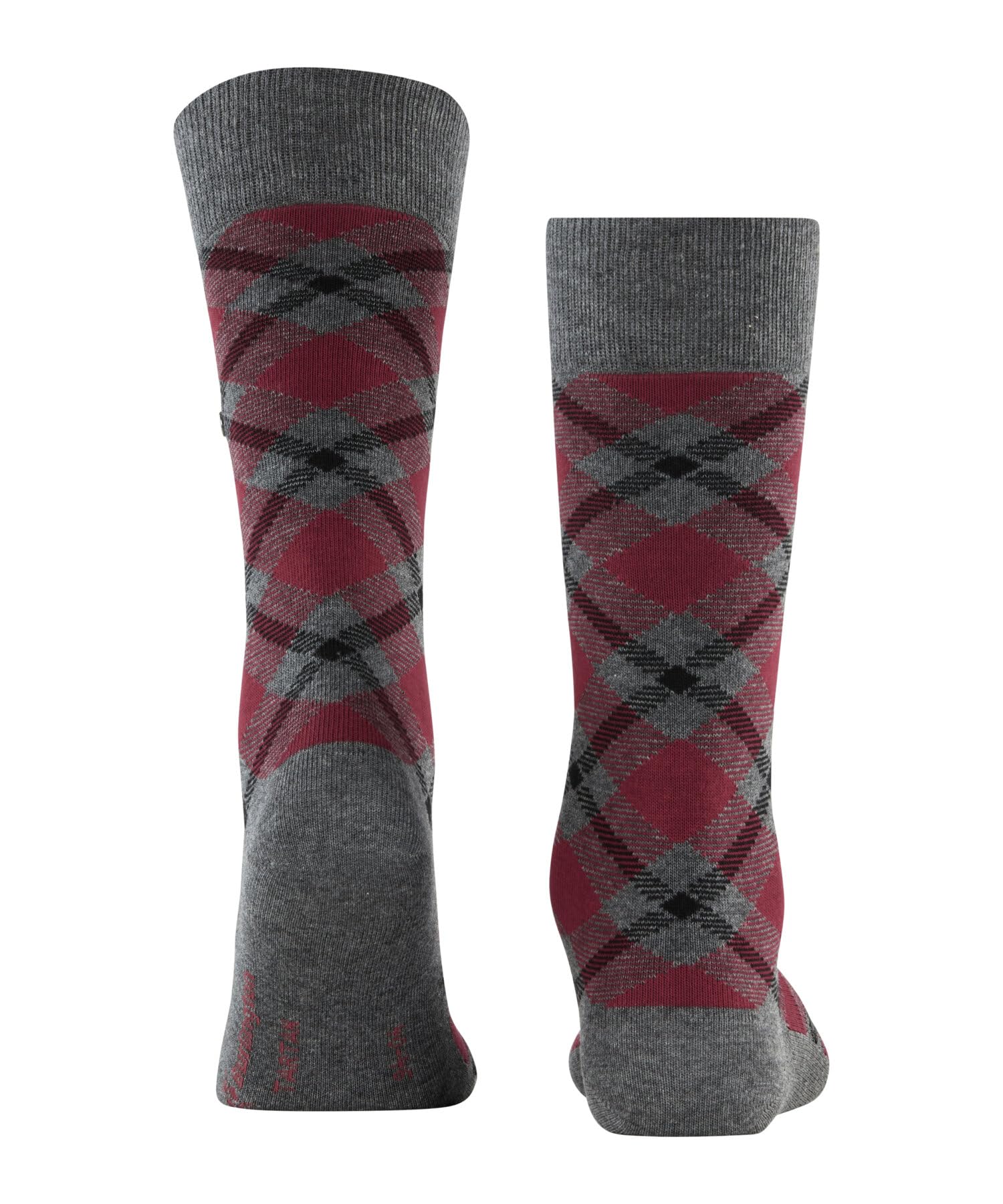 burlington-tartan-chaussettes-homme-coton-gris-carbon-m-lange-40-46 image 2