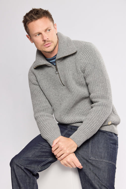 armor-lux-h-ritage-pull-col-zipp-homme-laine image 3
