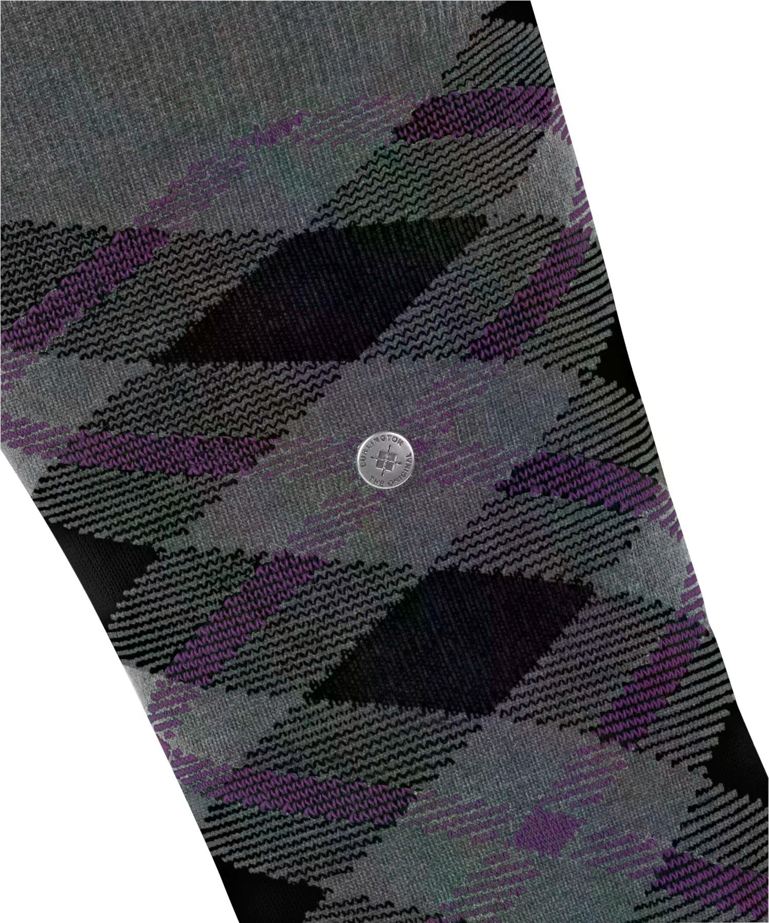 burlington-tartan-chaussettes-homme-gris-dark-grey-3970-40-46 image 3