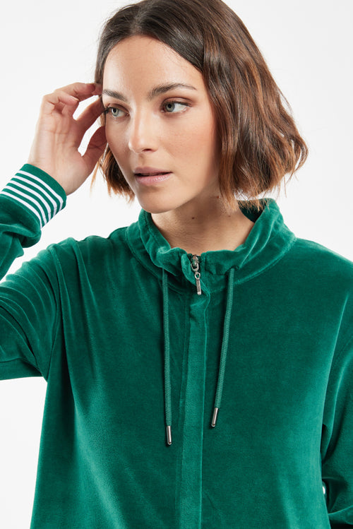 armor-lux-veste-homewear-femme-samt-zipp-e-col-cordon image 3
