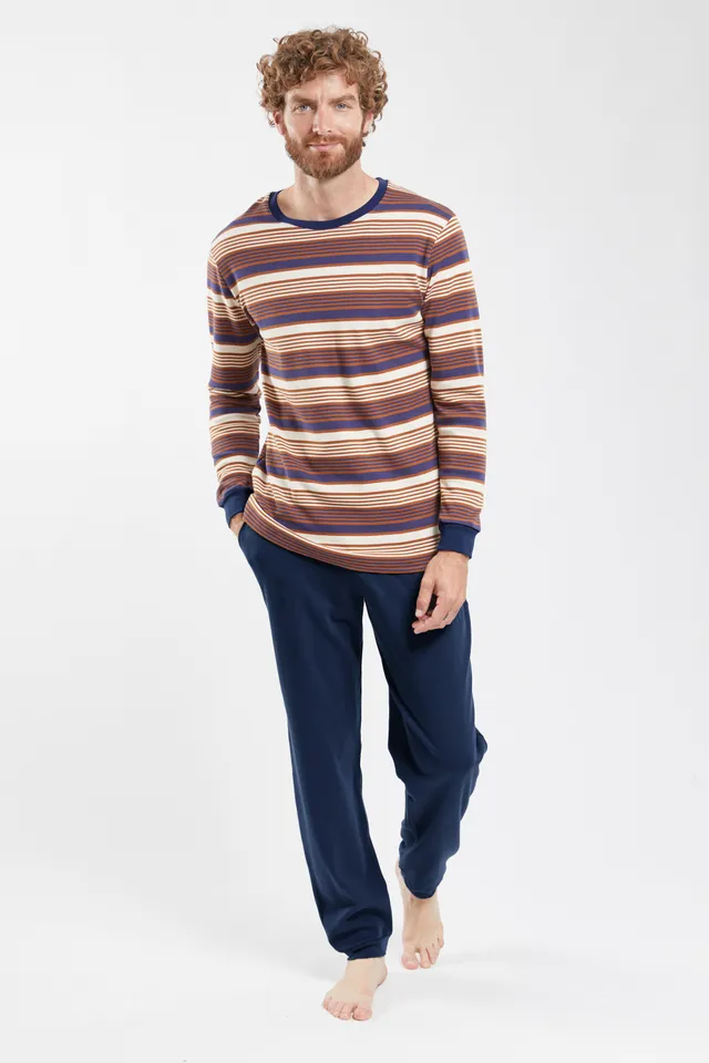 armor-lux-pyjama-jogging-ray-homme-coton-pais image 1