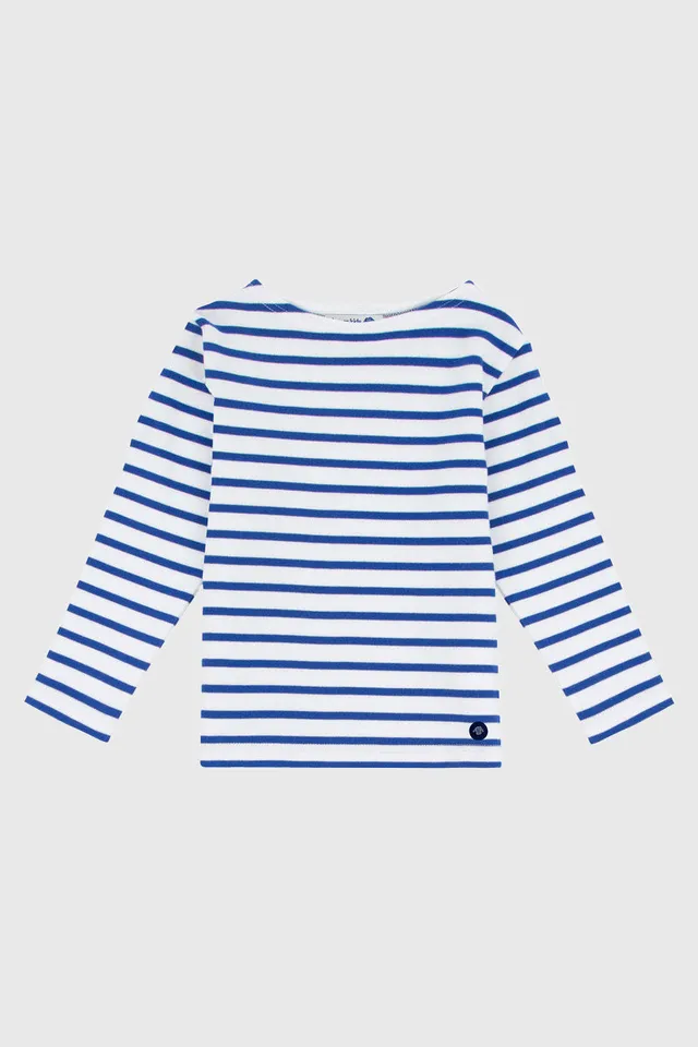 armor-lux-marini-re-loctudy-kids-coton-col-bateau-manches-longues image 1