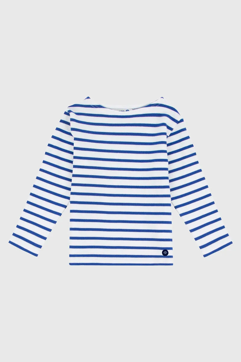 armor-lux-marini-re-loctudy-kids-coton-col-bateau-manches-longues image 1