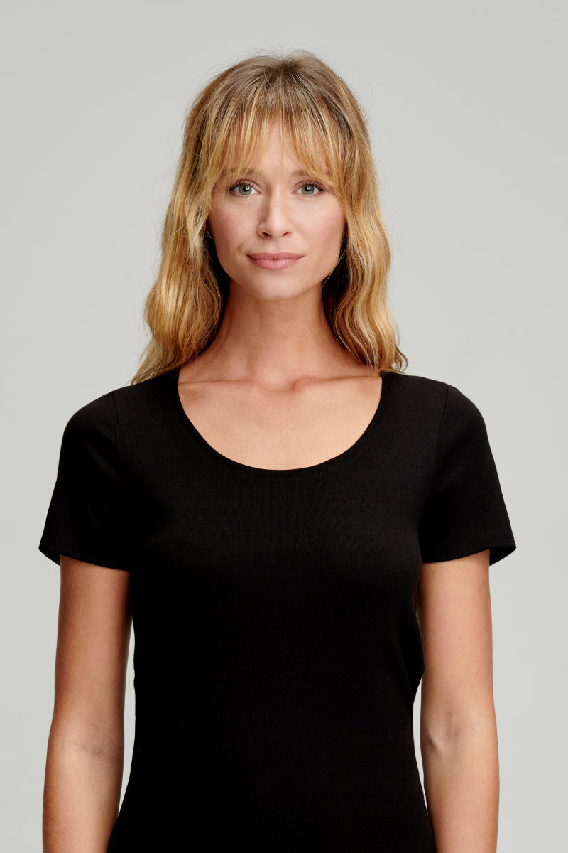 armor-lux-t-shirt-uni-femme-coton-bio-et-kapok image 2
