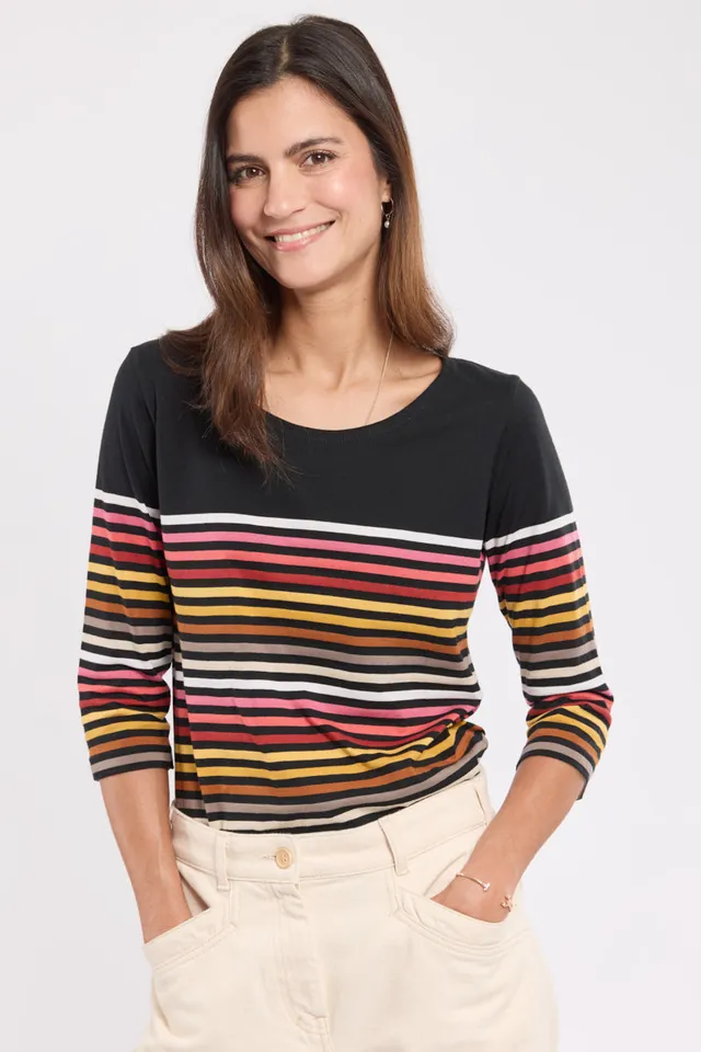 armor-lux-marini-re-femme-manches-3-4-coton-10-coloris image 1