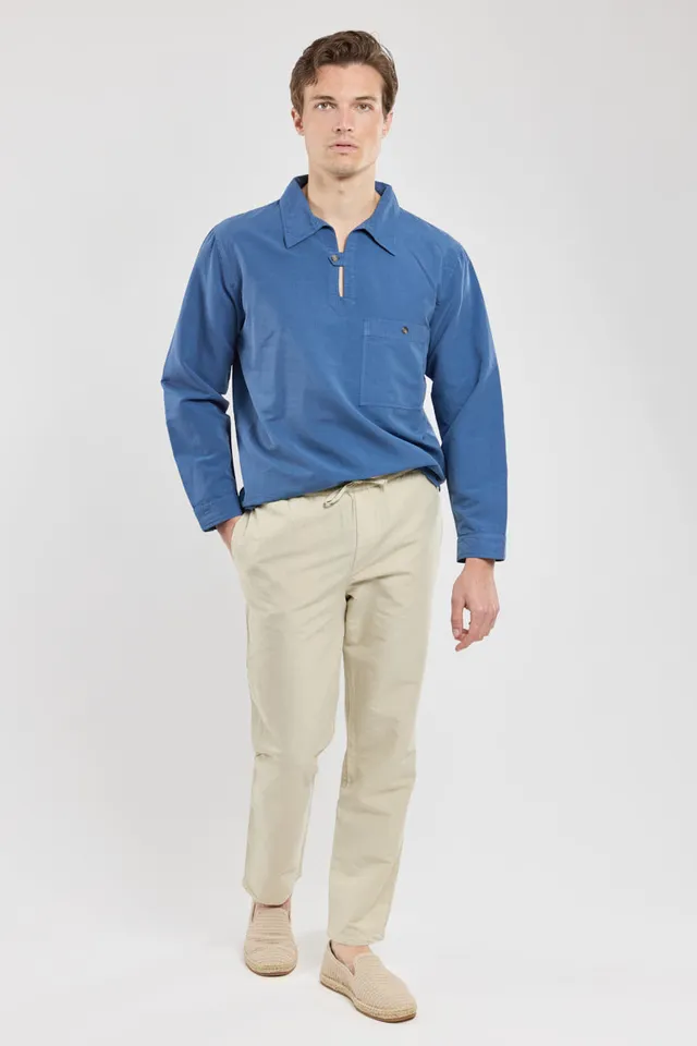 armor-lux-h-ritage-pantalon-homme-taille-lastique-coton-lin image 1
