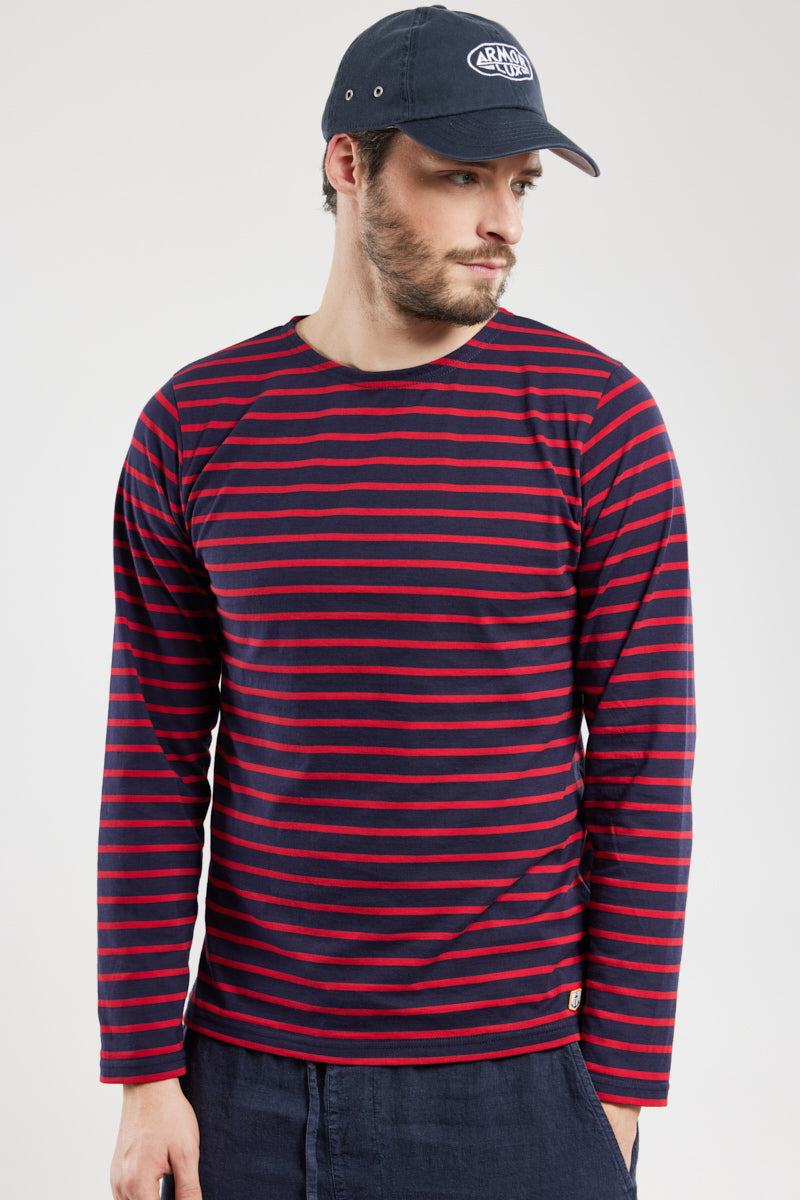 armor-lux-ploz-vet-marini-re-homme-coton-l-ger-col-bateau image 1