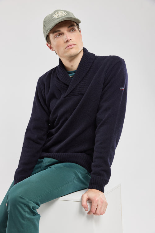 armor-lux-pull-homme-col-ch-le-100-laine-coupe-droite image 2