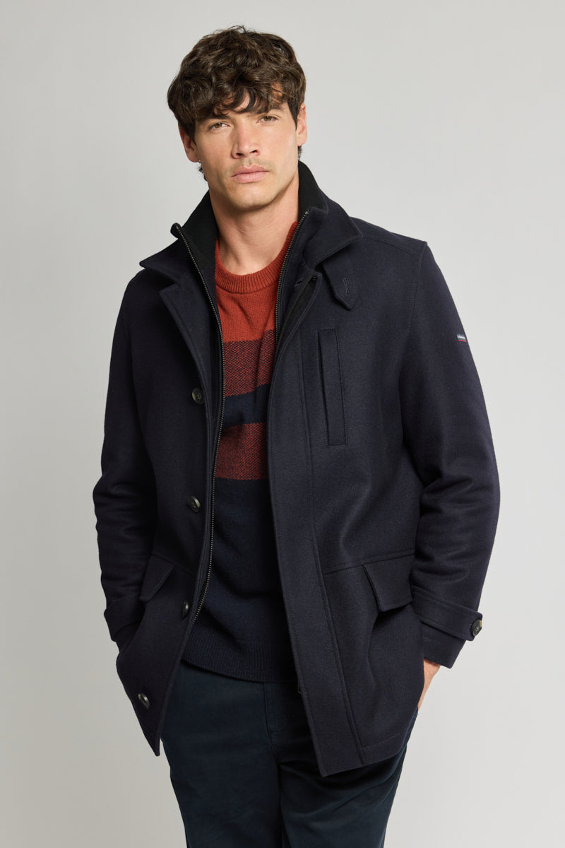 armor-lux-manteau-parementure-homme-drap-de-laine-80-laine image 1