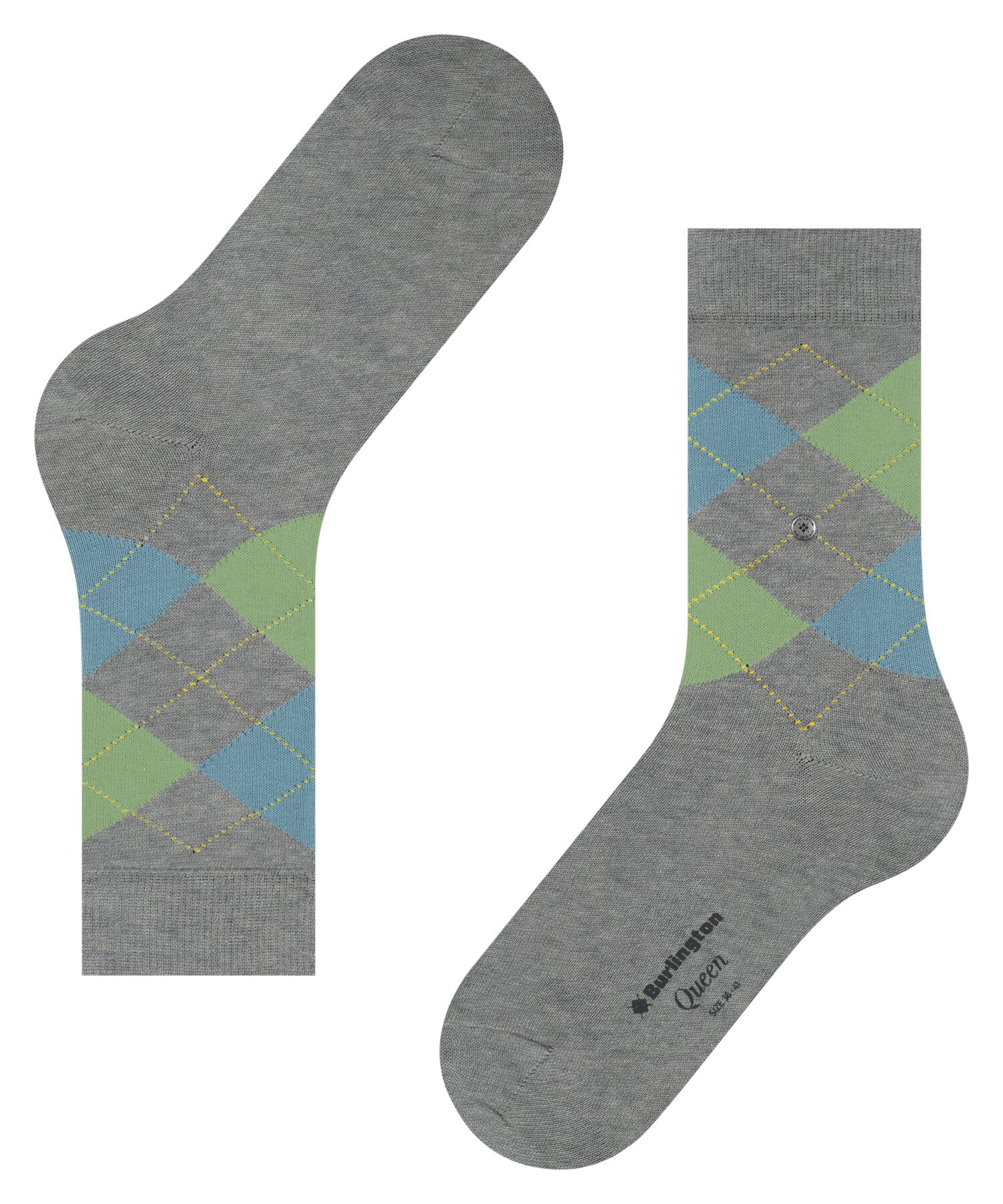 burlington-queen-chaussettes-femme-coton-fantaisie-gris-cloud-melange-3228-36-41 image 7