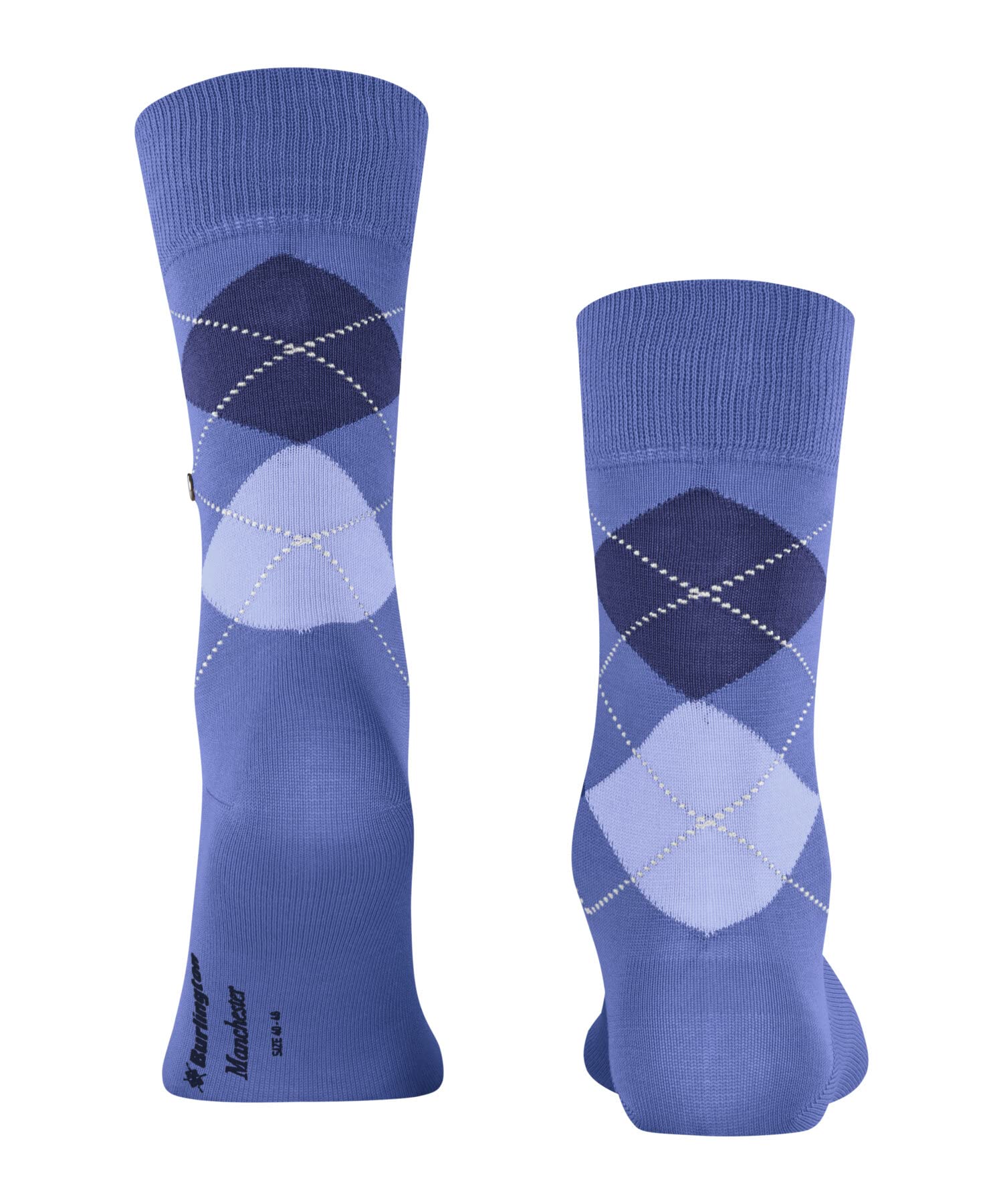 burlington-manchester-chaussettes-homme-coton-fantaisie-bleu-water-40-46 image 2