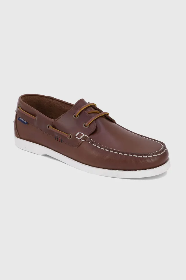 armor-lux-chaussures-bateau-fr-hel-marron-cuir image 1