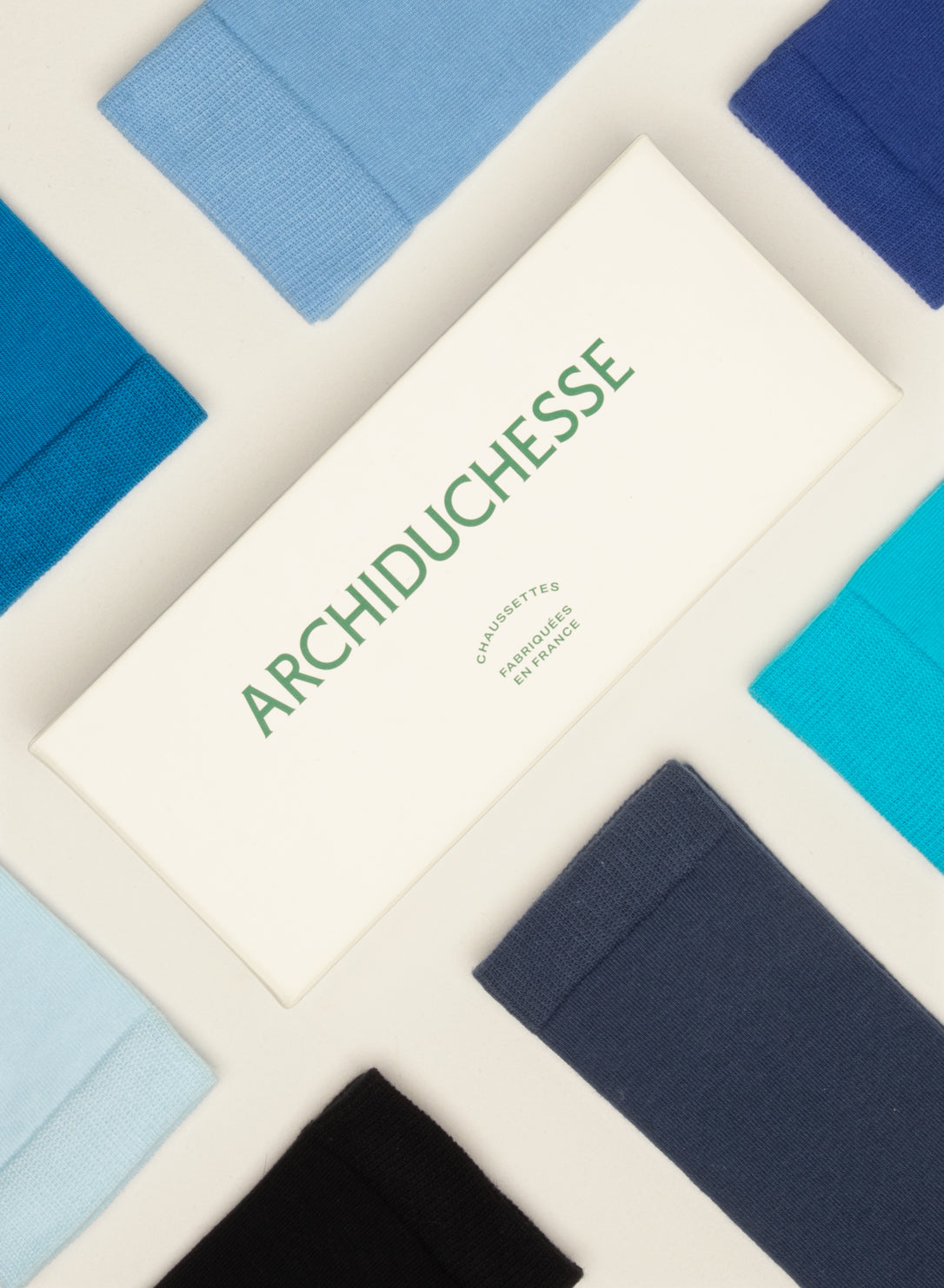 archiduchesse-semainier-le-grand-bleu-7-chaussettes-mi-hautes-coton image 2
