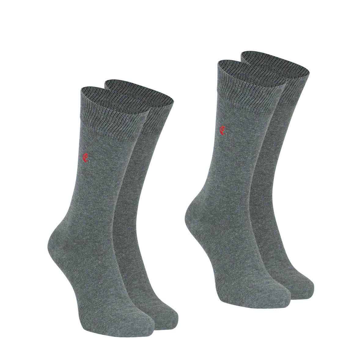 lot-de-2-paires-mi-chaussettes-homme-essentiels-coton-peign-eminence image 3