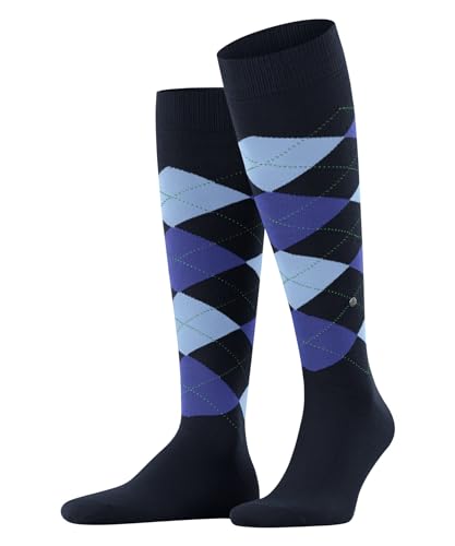 chaussettes-longues-burlington-king-coton-fantaisie-bleu-marine-40-46 image 6