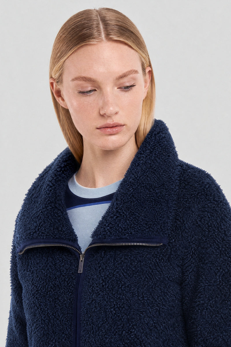 armor-lux-h-ritage-gilet-polaire-femme-col-montant-zipp image 2