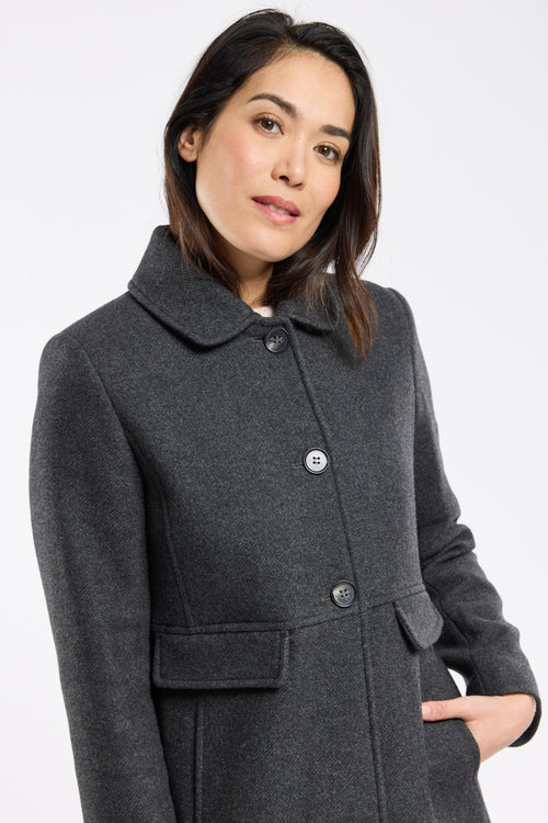 armor-lux-manteau-droit-femme-drap-de-laine-3-boutons image 4