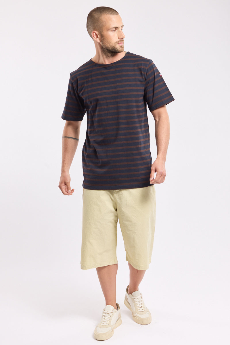 armor-lux-marini-re-manches-courtes-homme-coton-lourd-col-rond image 2