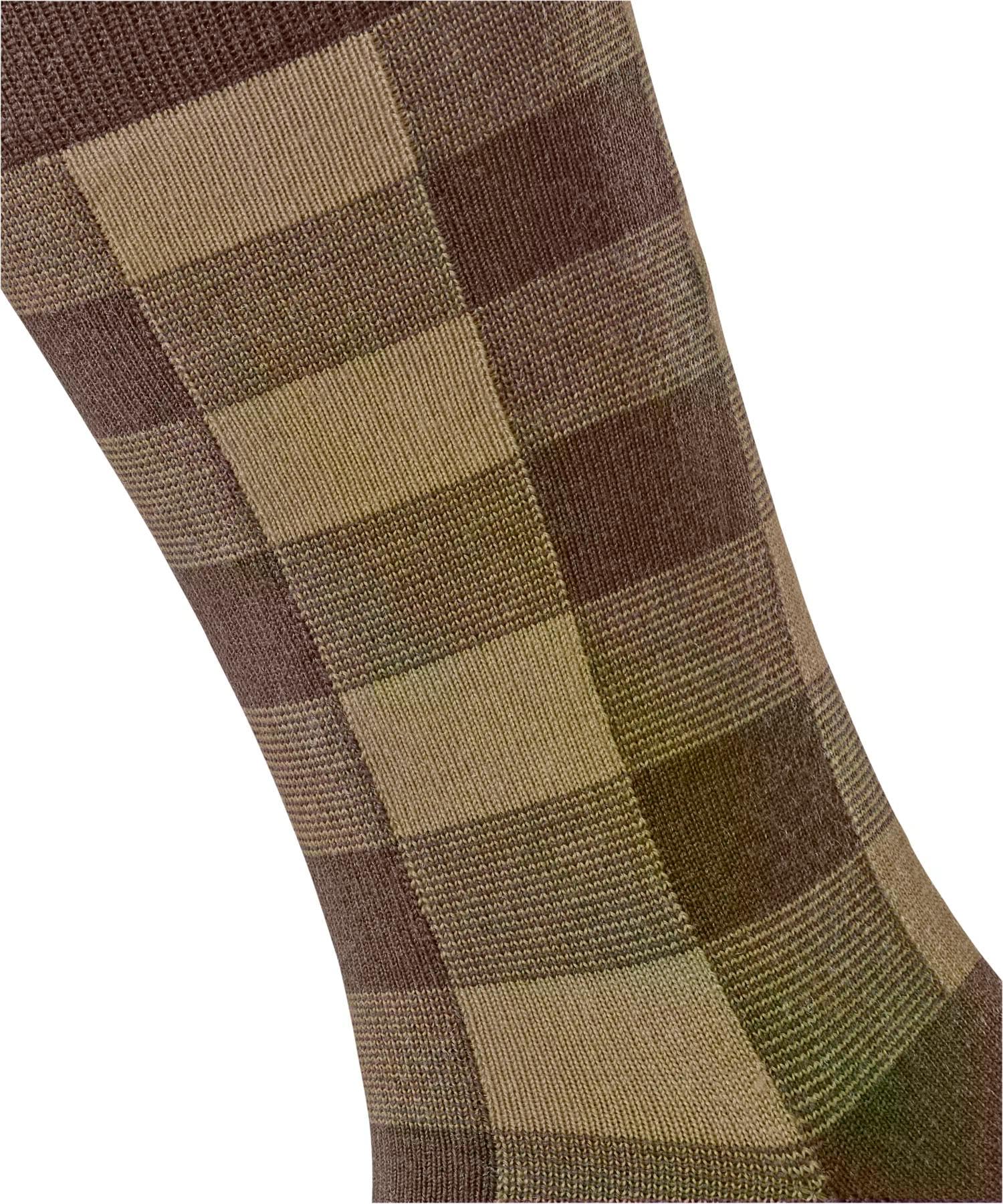 burlington-buffalo-check-chaussettes-homme-laine-marron-hazelnut-40-46 image 3