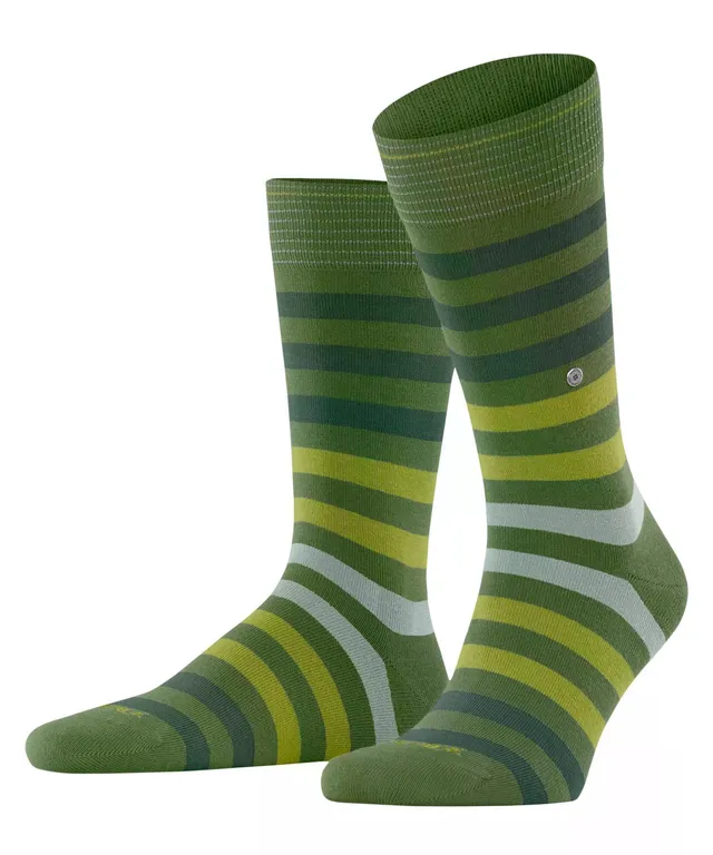 burlington-blackpool-chaussettes-homme-en-coton-vert-forest-7657-40-46 image 1
