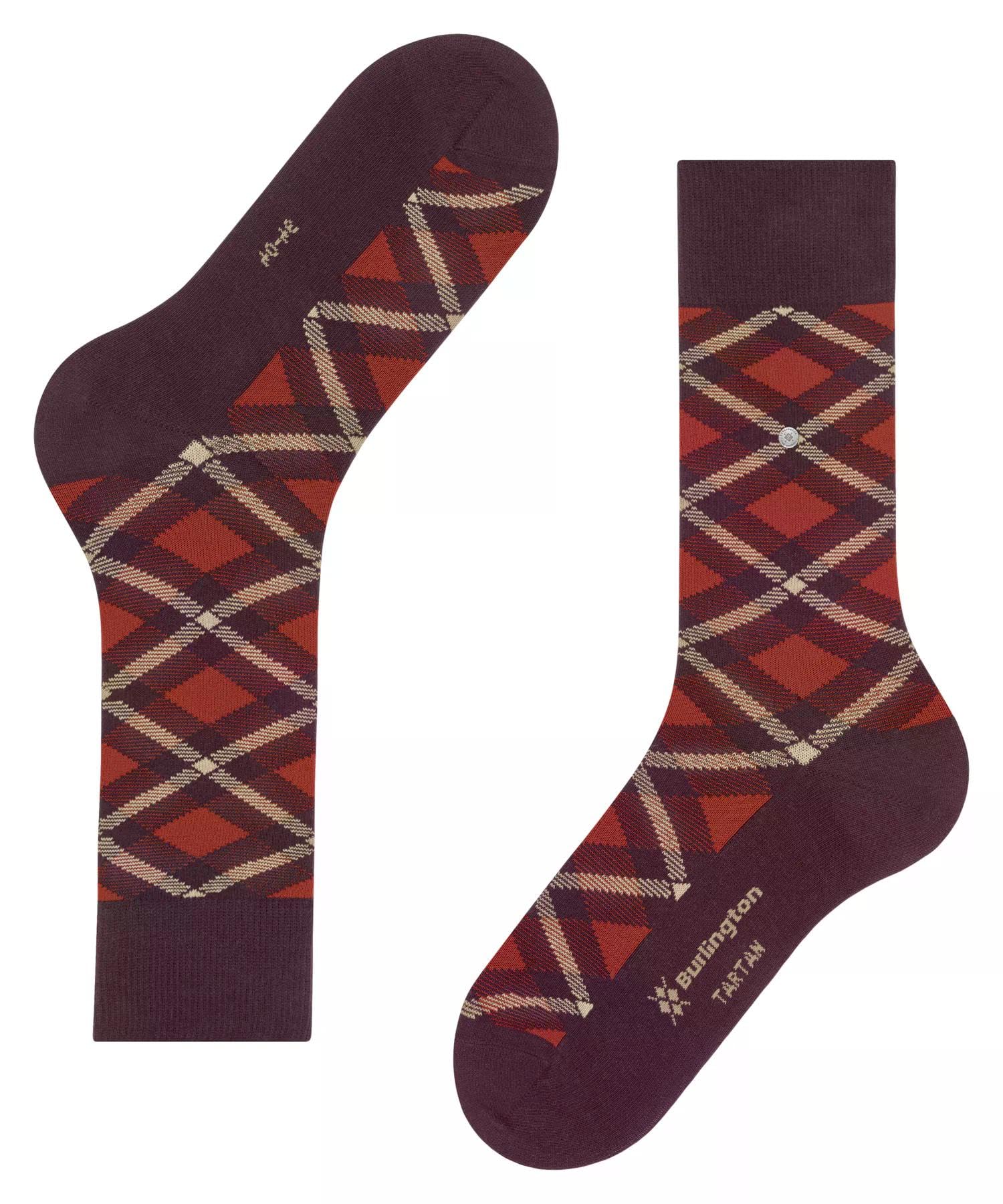 burlington-chaussettes-homme-tartan-opaque-coton-bio image 5