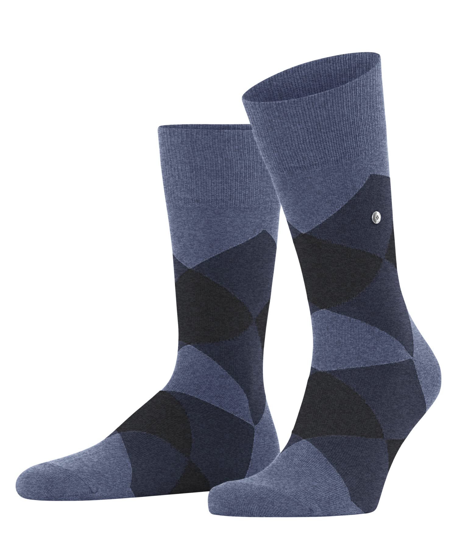 chaussettes-burlington-clyde-coton-fantaisie-bleu-light-jeans-40-46 image 1