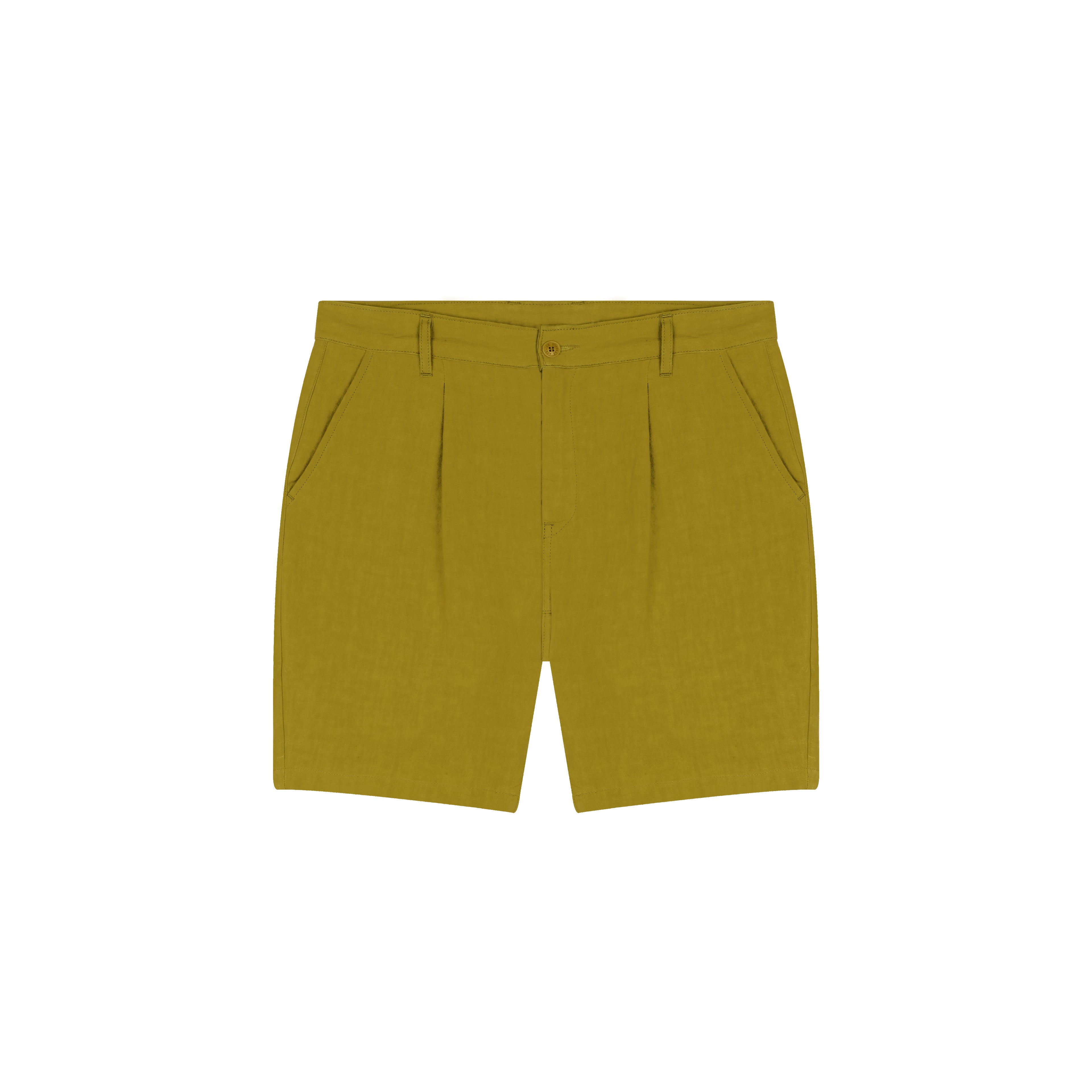 atelier-tuffery-short-jules-homme-ajust-en-lin-olive image 1