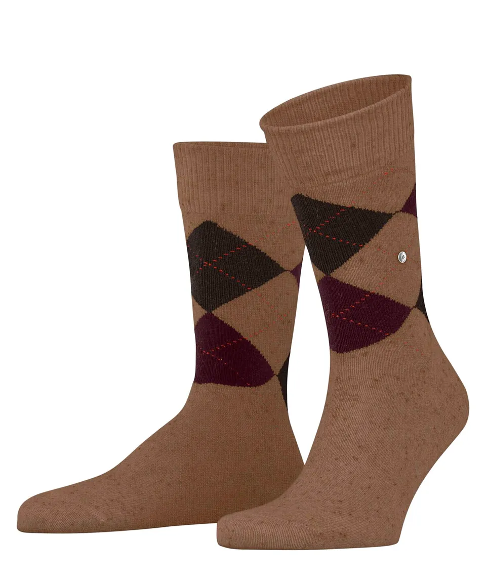 burlington-dundee-chaussettes-homme-marron-peanut-melange-5176-40-46-laine-visco image 1