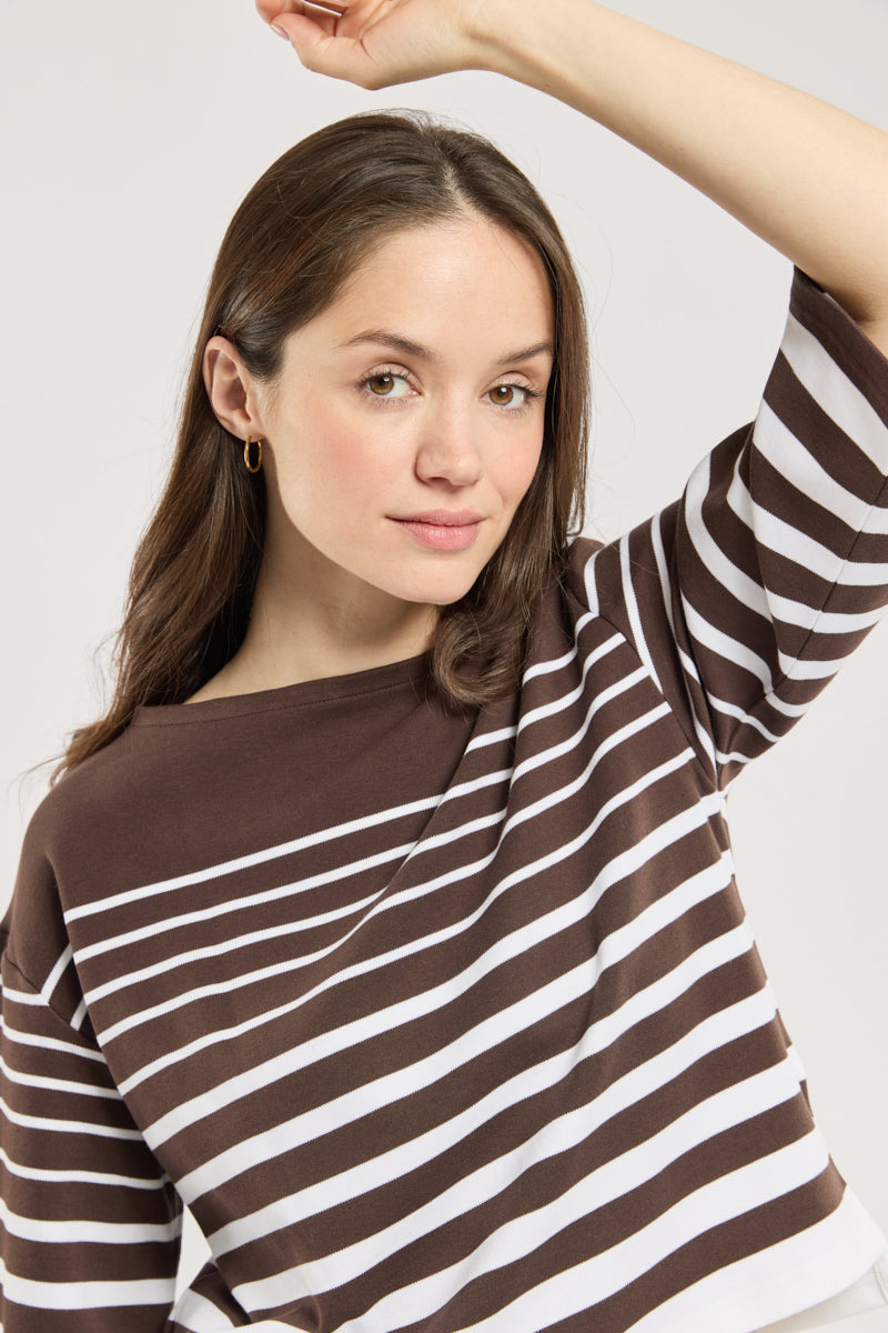armor-lux-marini-re-manches-3-4-coton-pais image 2