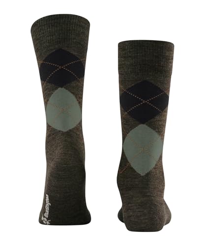 burlington-edinburgh-melange-homme-chaussettes-laine-argyle-vert-jade-cream-7185 image 7