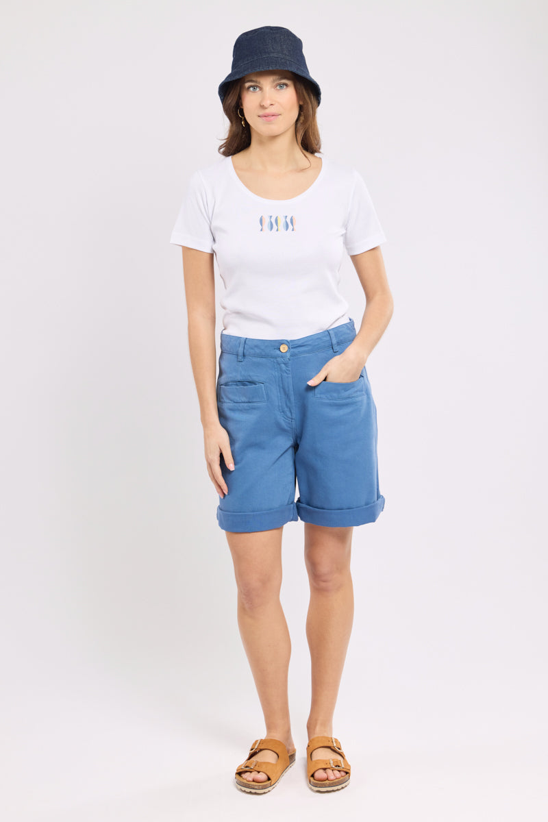 armor-lux-t-shirt-s-rigraphi-femme-coton-l-ger-col-rond image 3