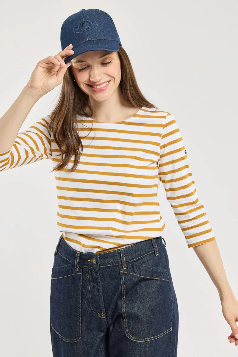 armor-lux-marini-re-femme-manches-3-4-coton-lourd-3 image 1