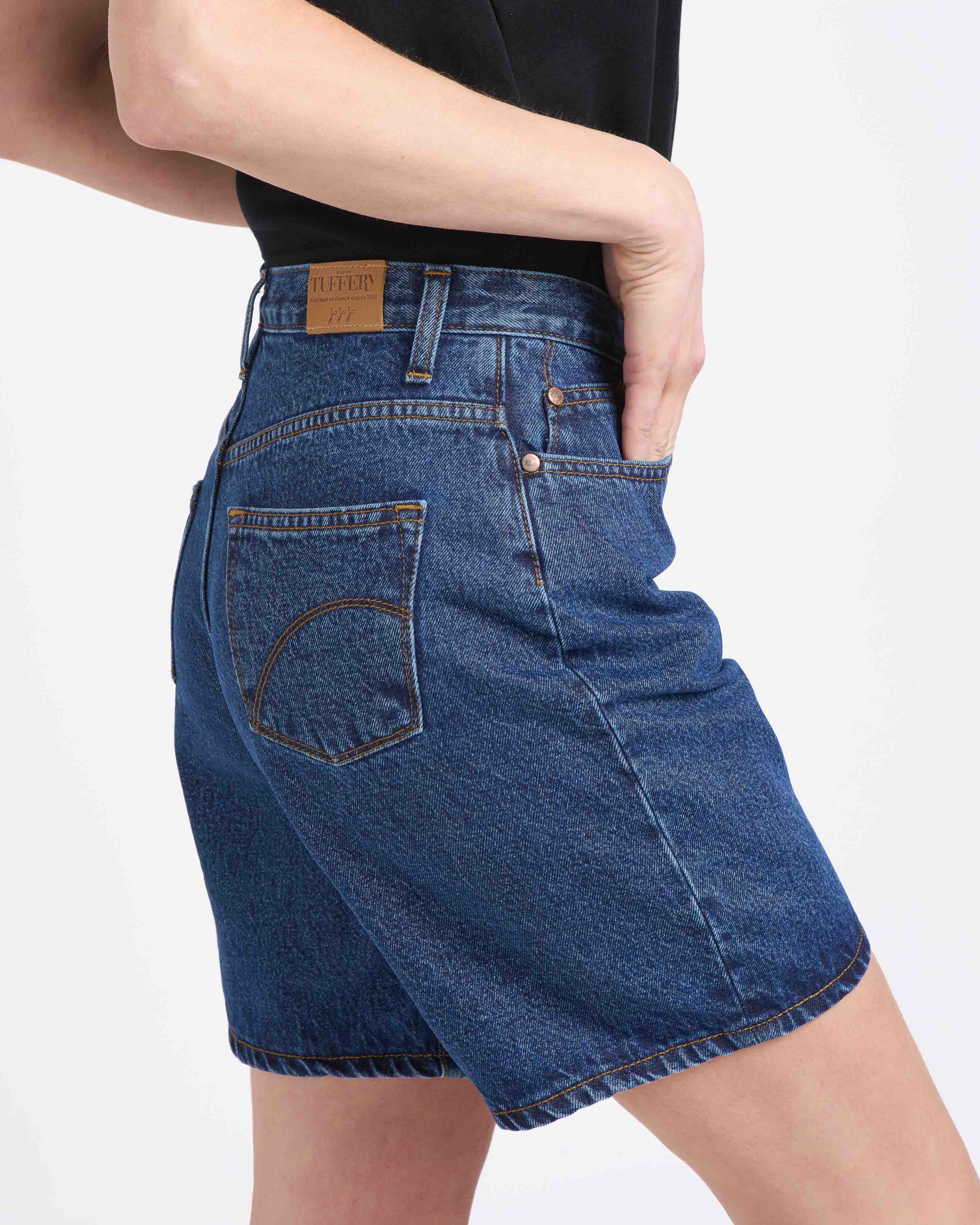 atelier-tuffery-aim-short-femme-taille-haute-jean-stonewashed image 4