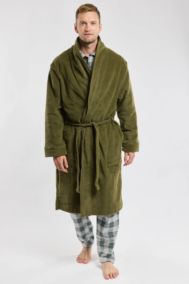 armor-lux-robe-de-chambre-polaire-ceinture-mixte image 1