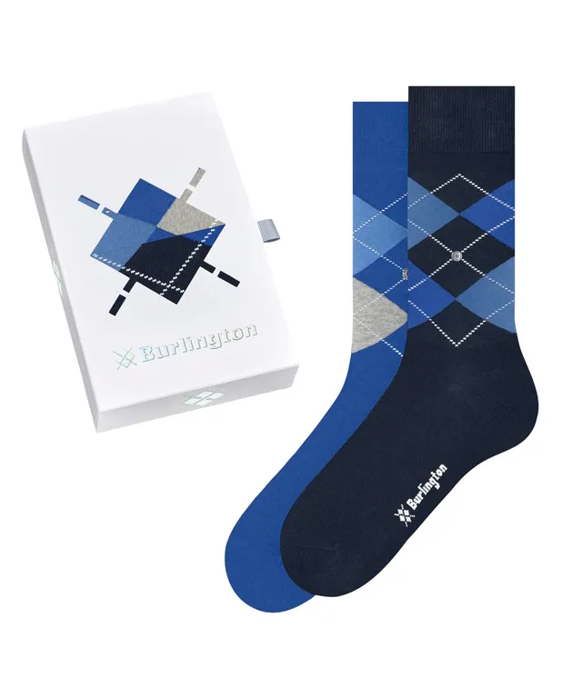 burlington-basic-gift-box-chaussettes-homme-coton-x2-bleu-mix-40-46 image 1