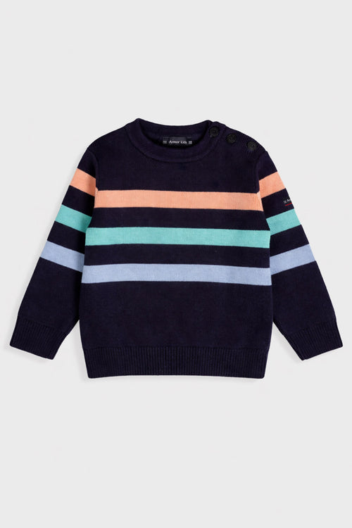 armor-lux-pull-breton-ray-enfant-coton image 3