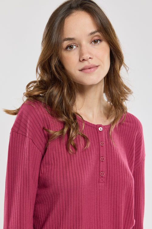 armor-lux-pyjama-femme-fleuri-coton image 3