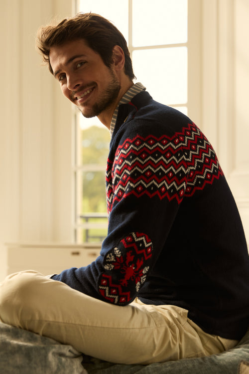 armor-lux-pull-de-no-l-homme-jacquard-homard-dition-limit-e image 4