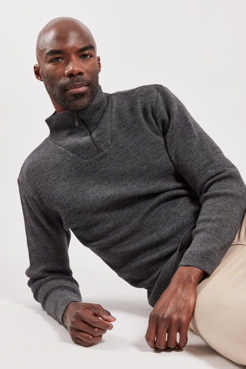 armor-lux-guisseny-pull-col-zipp-laine-homme image 4