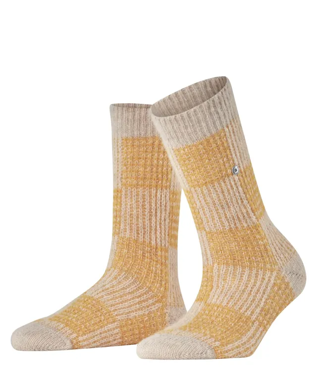 burlington-charming-checks-chaussettes-femme-alpaga-laine-carreaux image 1
