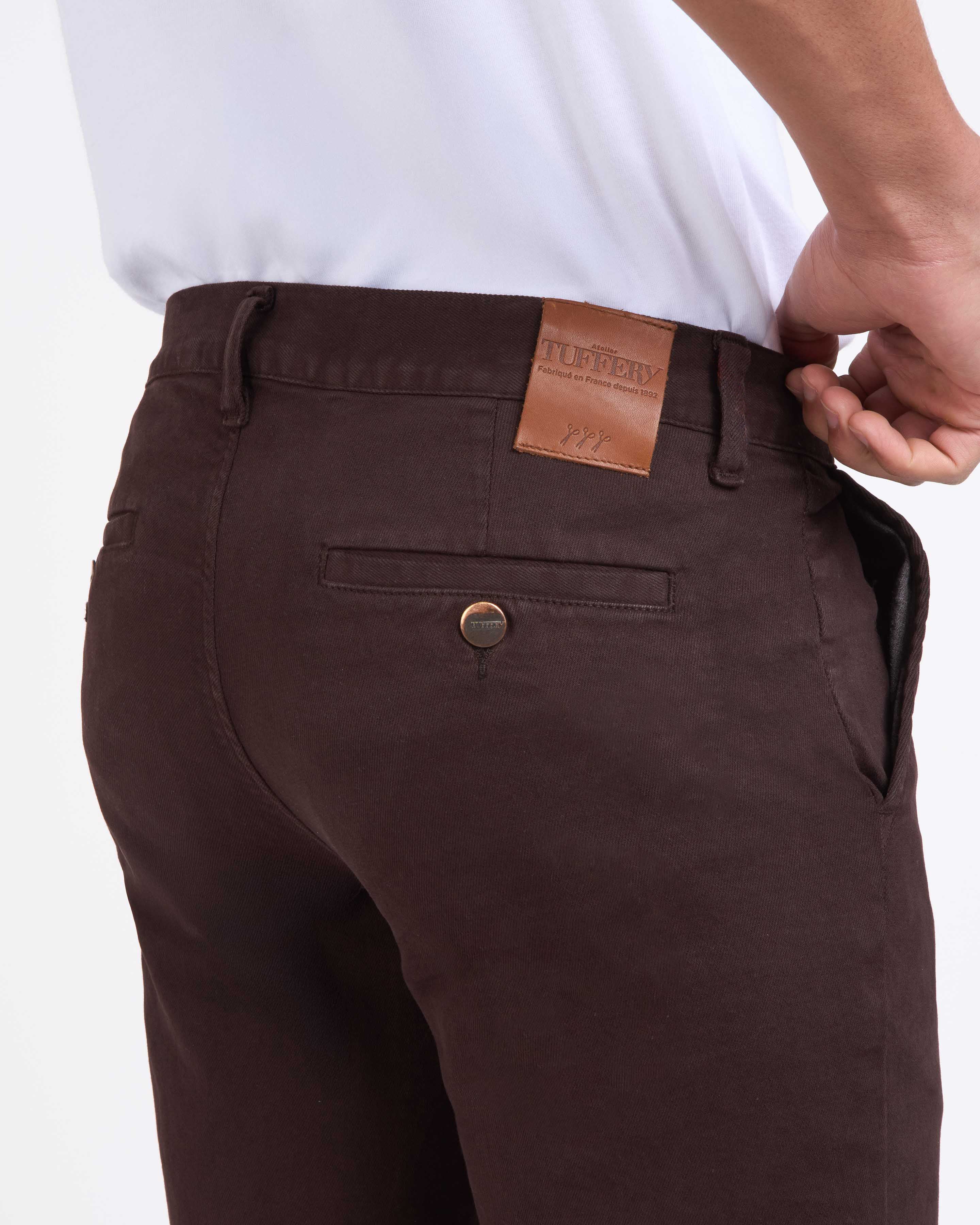 atelier-tuffery-ernest-chino-homme-droit-ajust-marron image 5