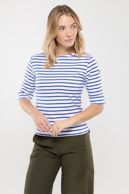 armor-lux-fouesnant-marini-re-femme-col-bateau-manches-3-4 image 2