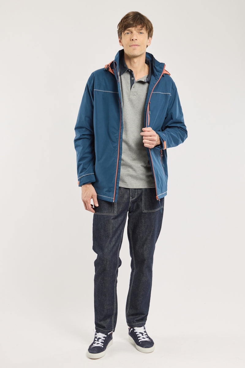 armor-lux-parka-imperm-able-homme-courte-coutures-tanches image 3