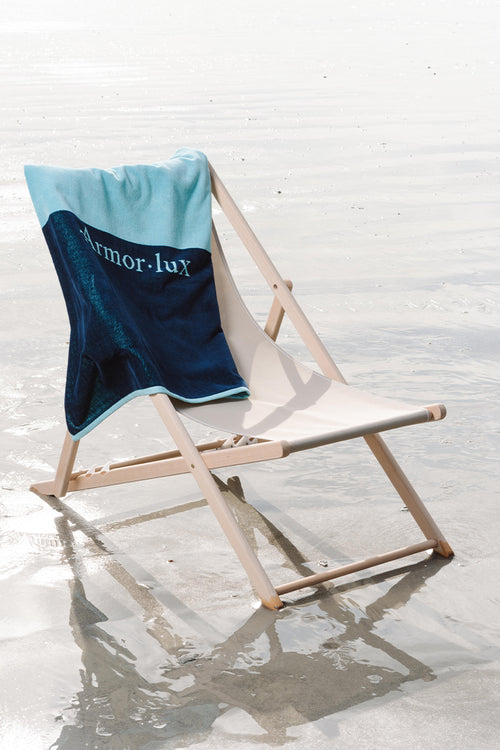 armor-lux-drap-de-plage-bicolore-coton-90x160-cm image 2